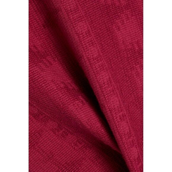 IRO Women Size 40 US8 Medium Fuchsia Pink Hester Frayed Cotton-Jacquard Top $590 - Picture 5 of 10